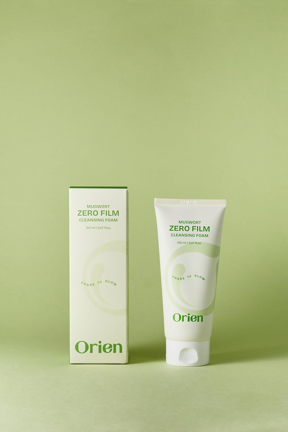Mugwort Zero Film Cleansing Foam 5.07 Fl.Oz, 150Ml ㅣDaily Makeup Blackhead Removal No Pore Clogging Korean Skincare Double Cleansing